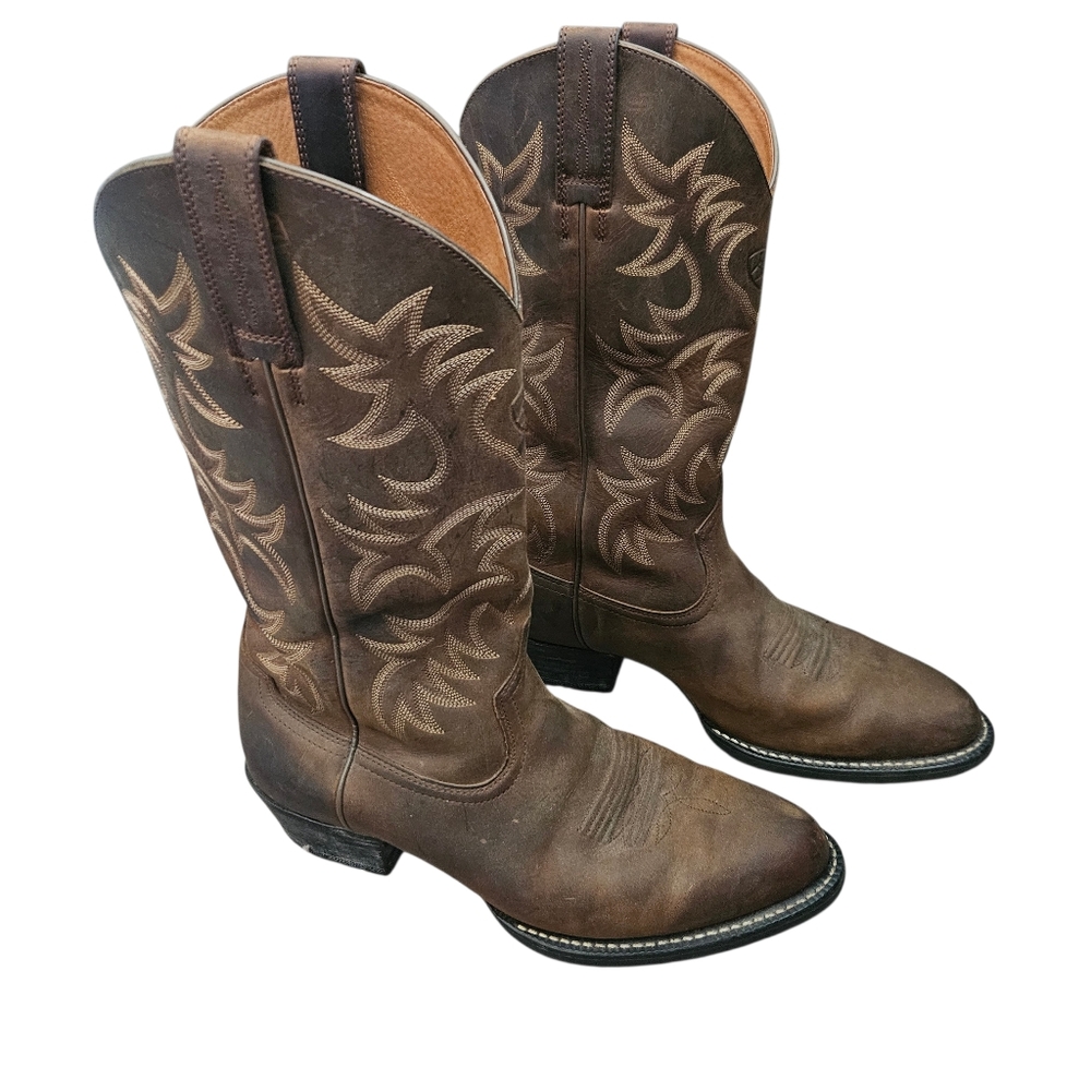Ariat Men's Heritage Western Boot 10002204 Distressed Brown 13" Size 9‎ EE